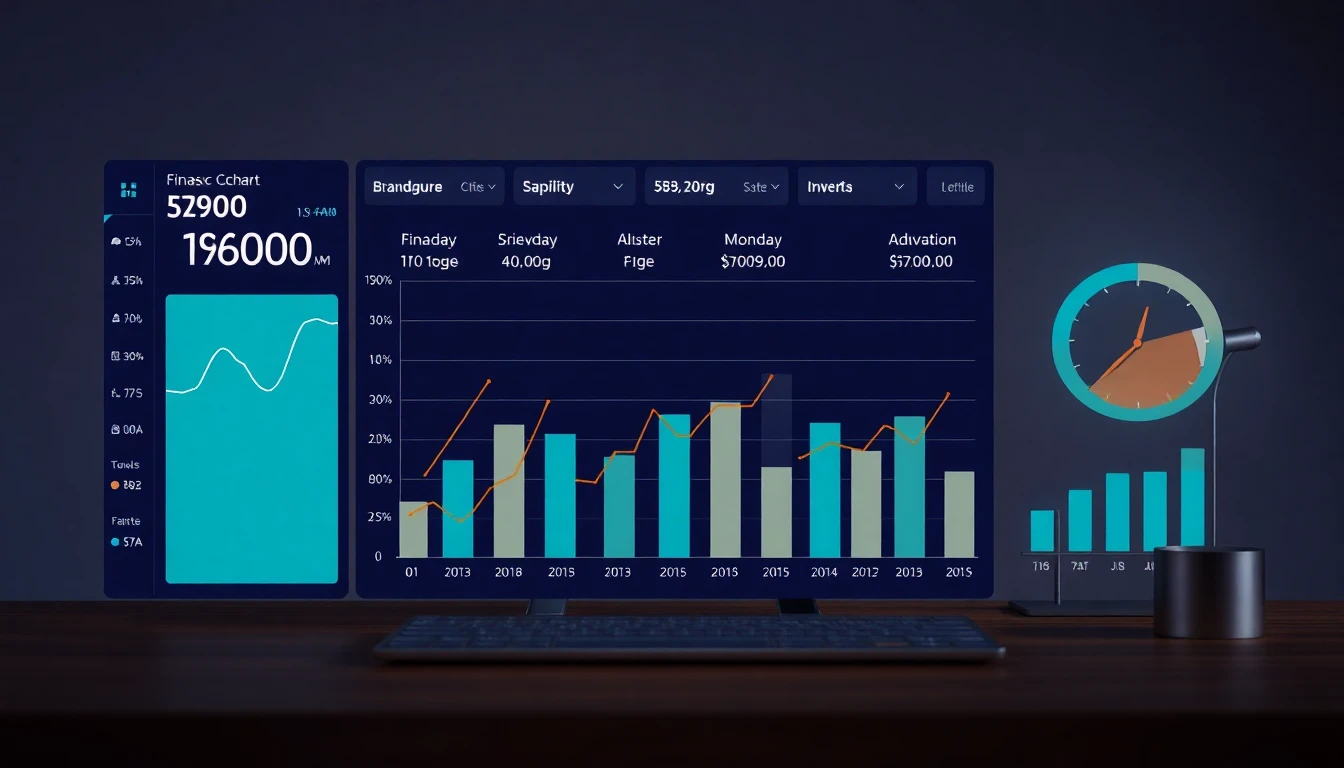 Wachsender Finanzchart