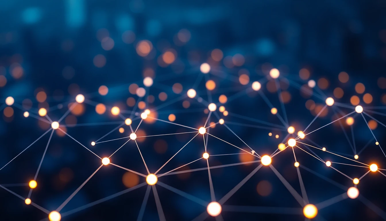 Netzwerk aus Datenpunkten