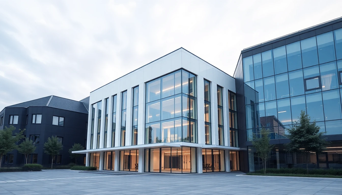 Moderne Architektur als Symbol für Immobilien